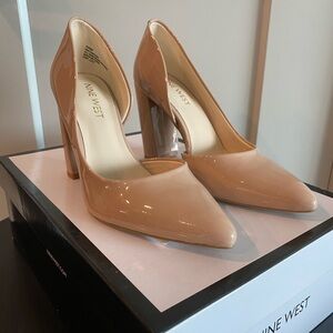Nine West Nude Color Heels Size 4.5